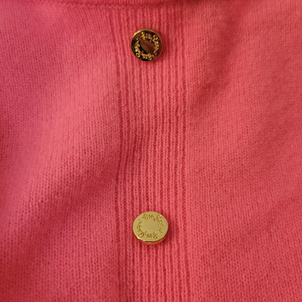 Lilly Pulitzer Fairley Cashmere Sweater Coral Sands Pink Sweater Top - Picture 4 of 4